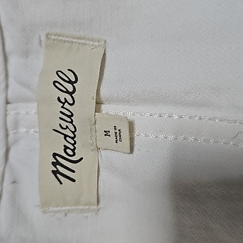 MadeWell Sleeveless White Jean Jumpsuit - Picture 5 of 5